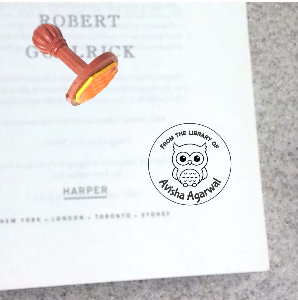 Book stamp - Twilight Hoot