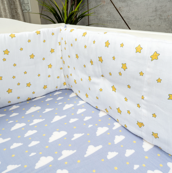 Sky High Organic Cot Bumper/Pillow