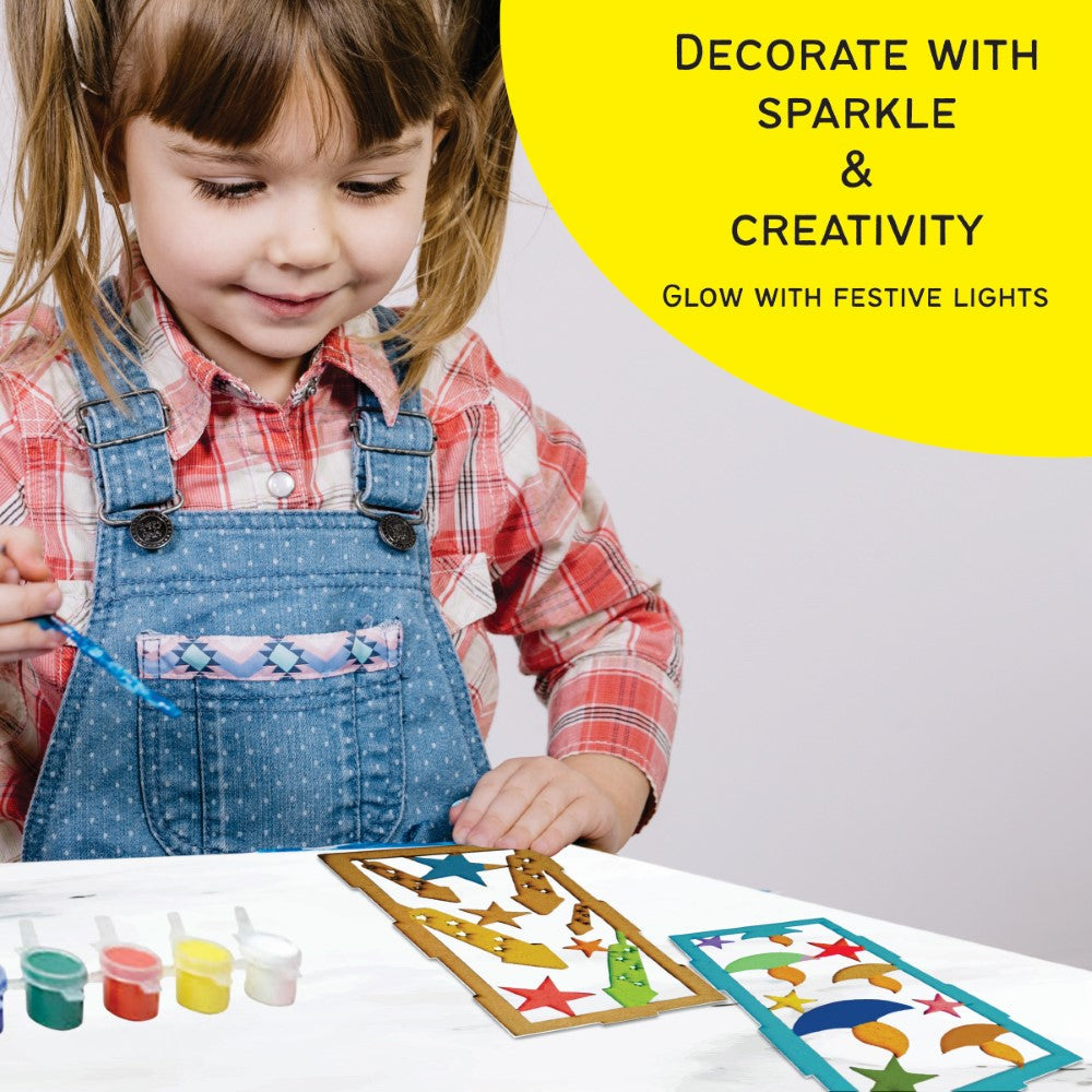 Kids' DIY DIwali Wooden Lantern Making Kit