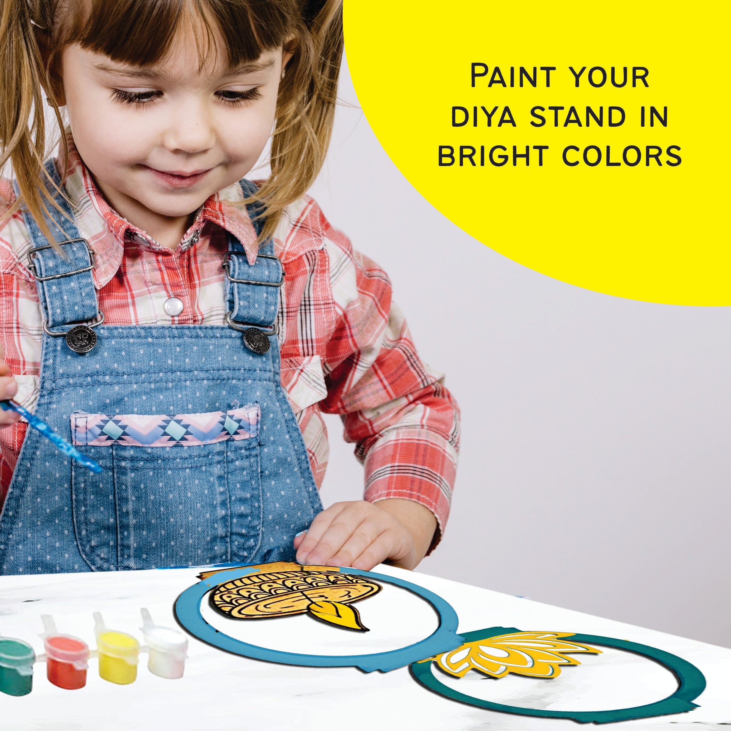 Festive Glow DIY diya stand painting kit-  – Craft Your Own Festival Magic!