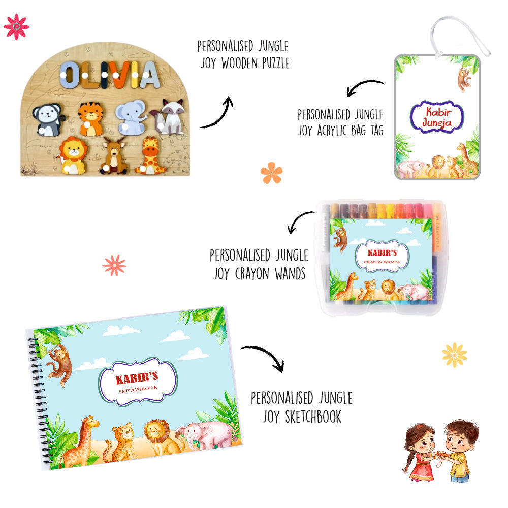 Lil’ Artist Rakhi Box (0-3 yrs ) - Jungle Joy