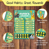 Daily Reward Chart Personalised  – Wild adventures
