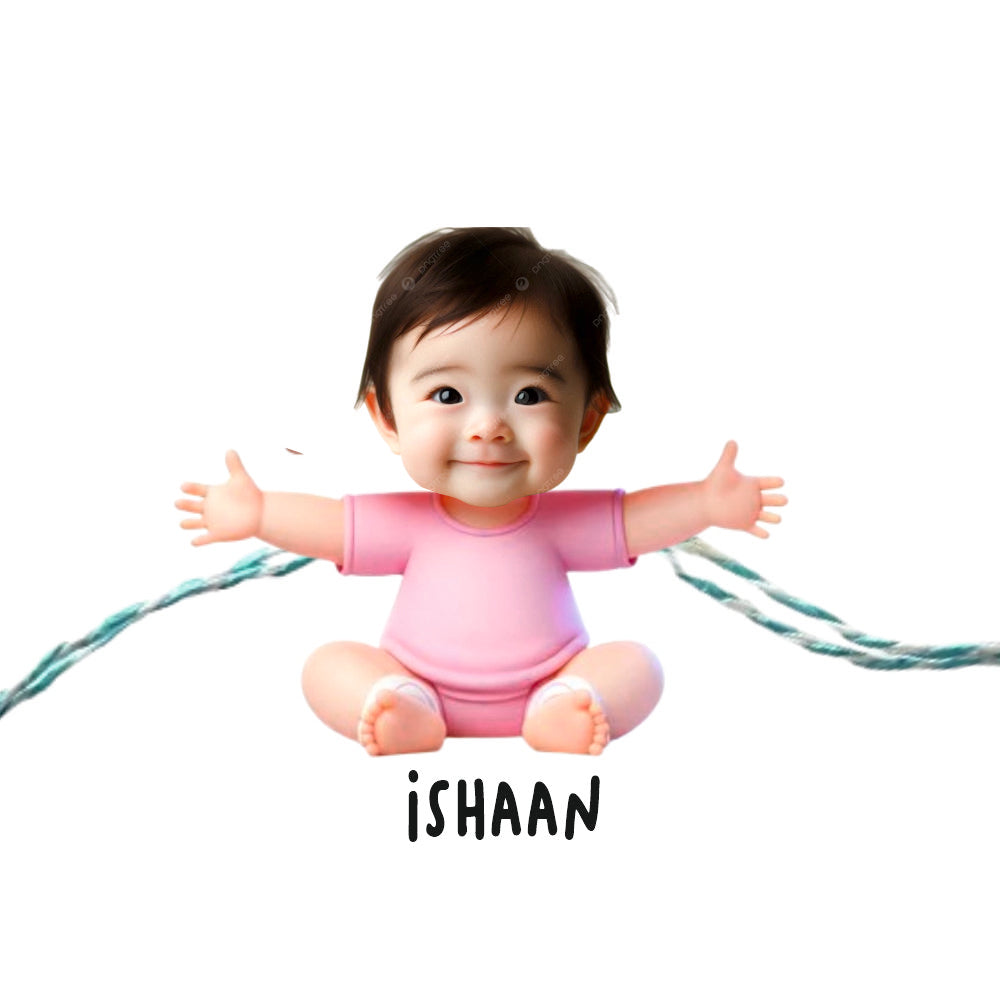 Personalised Caricature Rakhi - My 1st Rakhi