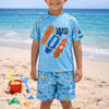 2pcs Urban Roll Skater Swim Set with Cap