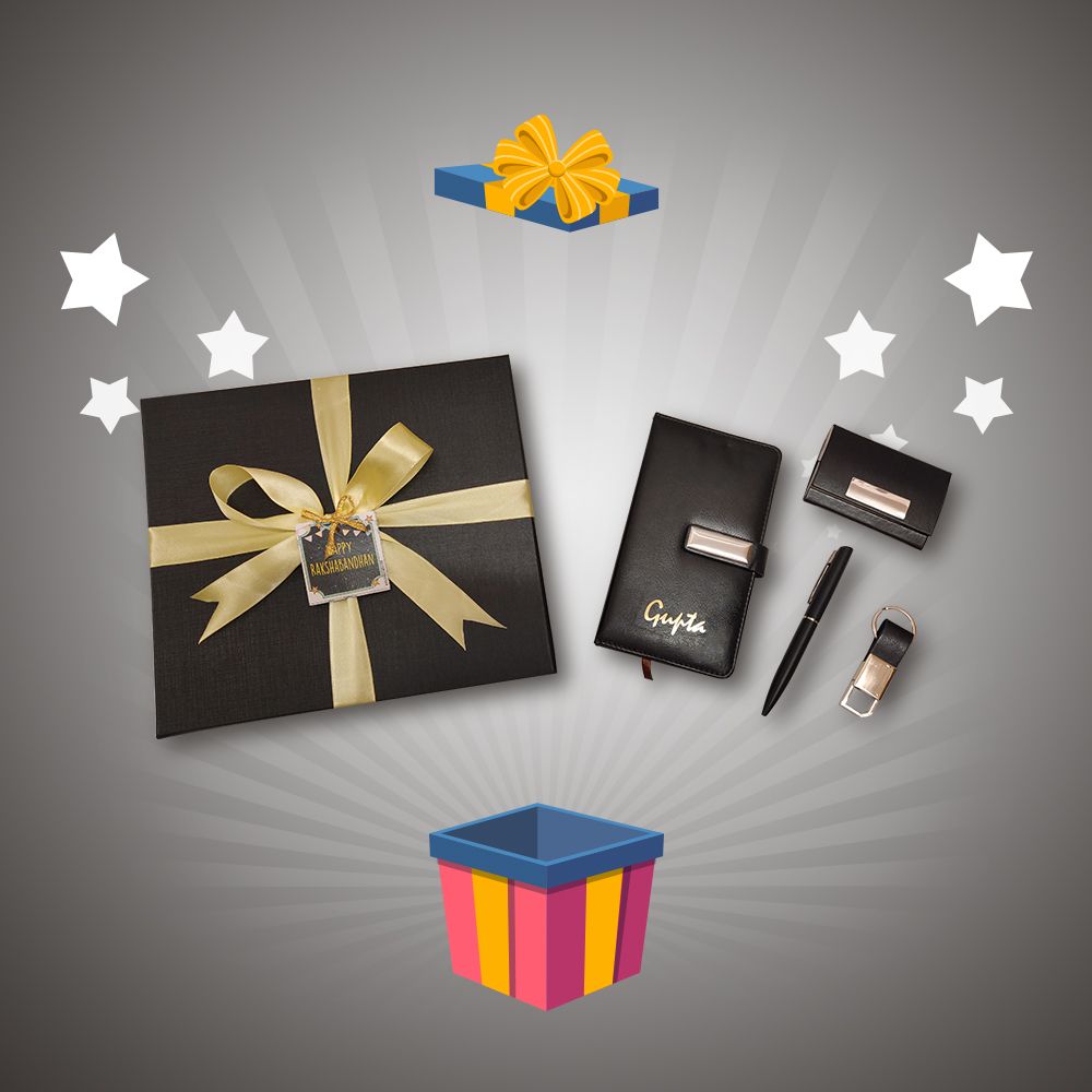 3 Piece Diary Set - Rakhi Gift Set