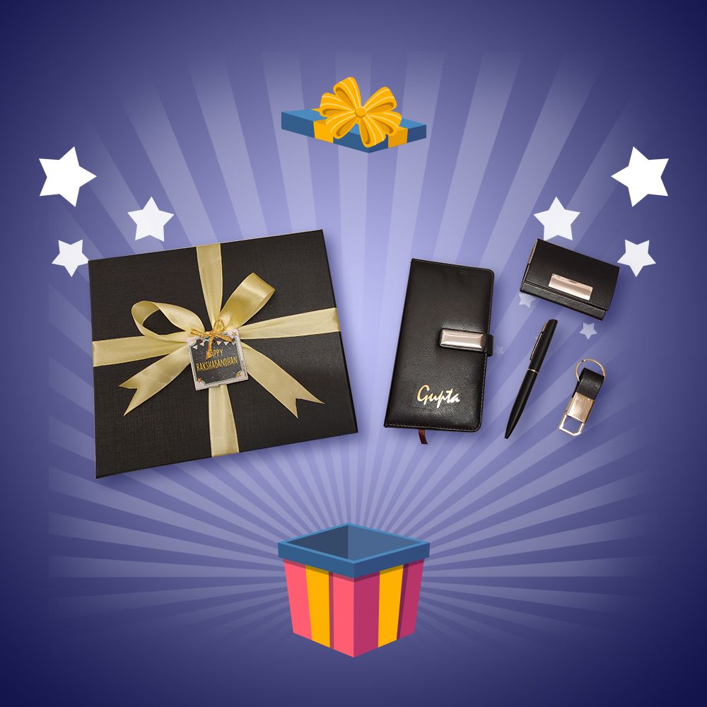 3 Piece Diary Set - Rakhi Gift Set