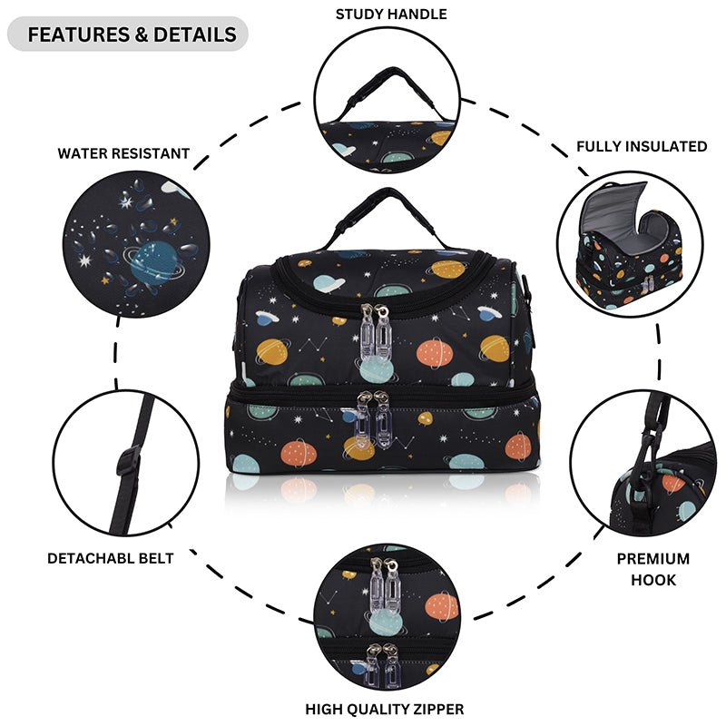 Space Personalized  Kids Lunch Bag