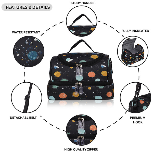 Space Personalized  Kids Lunch Bag