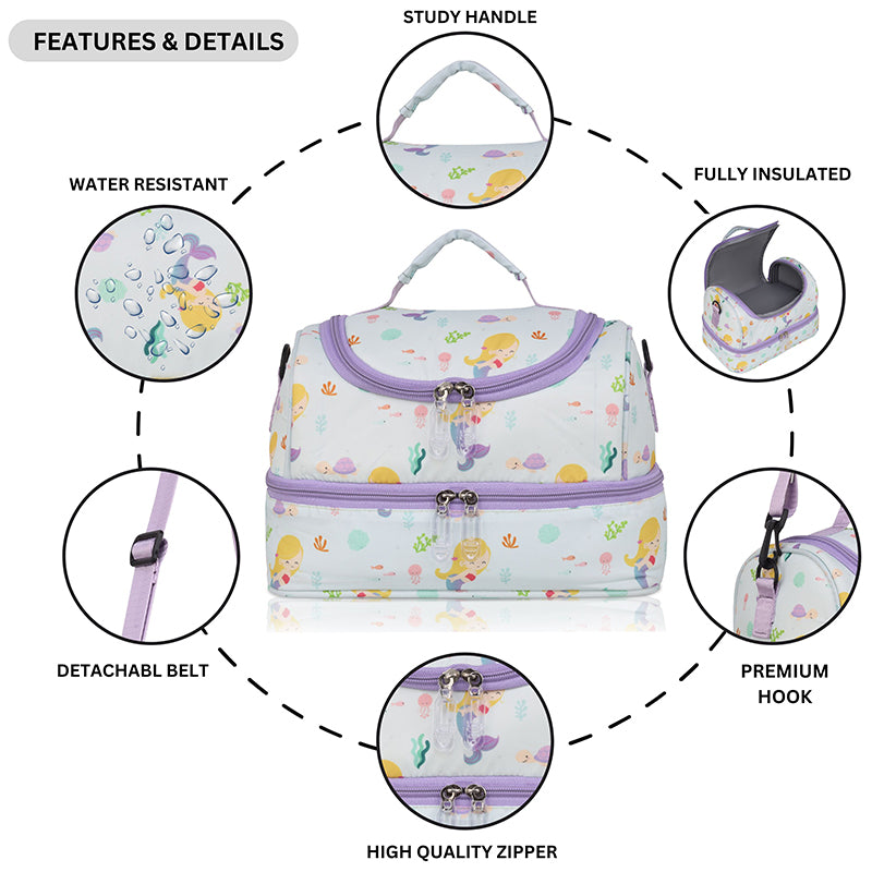 Mermaid Personalized  Kids Lunch Bag
