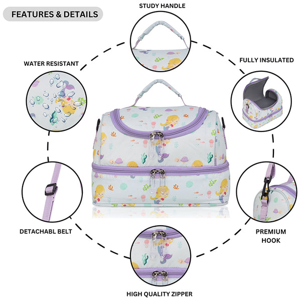 Mermaid Personalized  Kids Lunch Bag