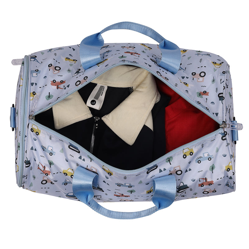 Vehicles Personalized Kids Duffel Bag