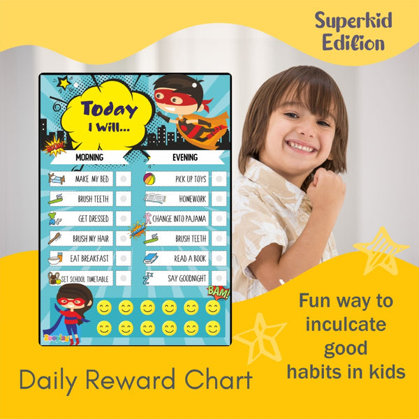 Daily Responsibility Chart  –  Superkid Edition