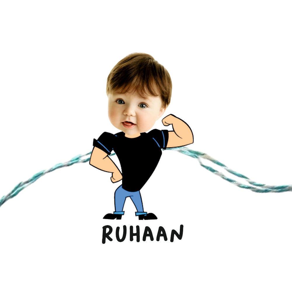Personalised Caricature Rakhi - Johnny Bravo