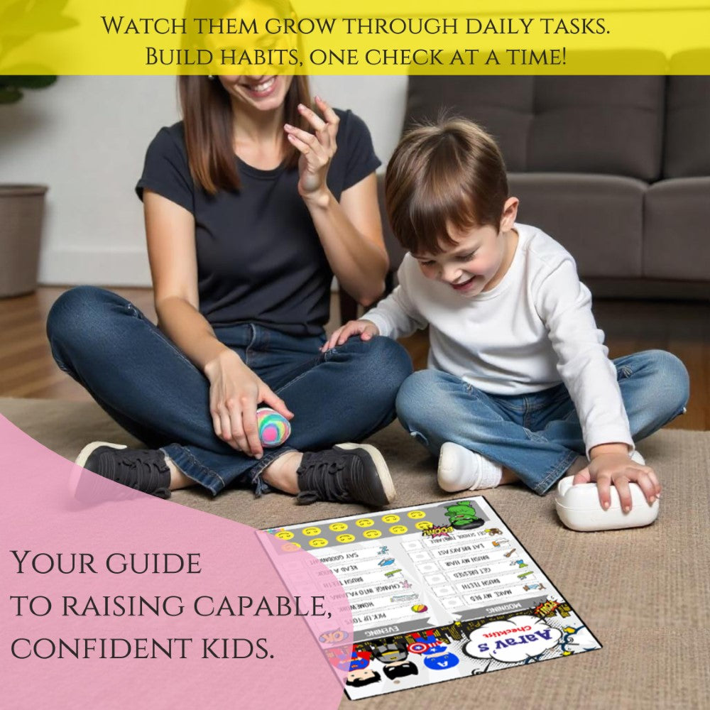 Daily Reward Chart Personalised  –  Superhero