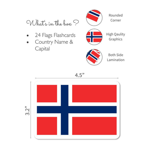Flags part 2 Flashcards - Pack of 24