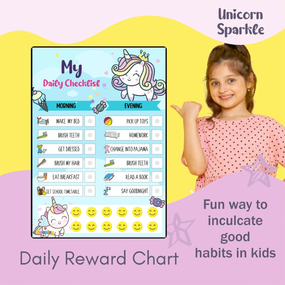 Daily Responsibility Chart  –  Unicorn Sparkle