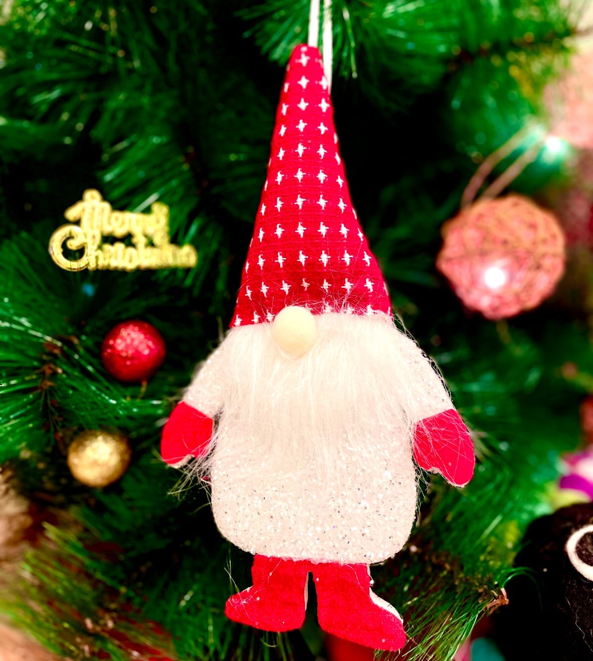 Glittery Gnome Ornament