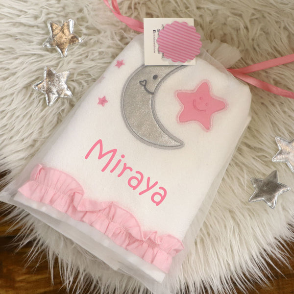 Star Moon Customised Baby Bath Towel