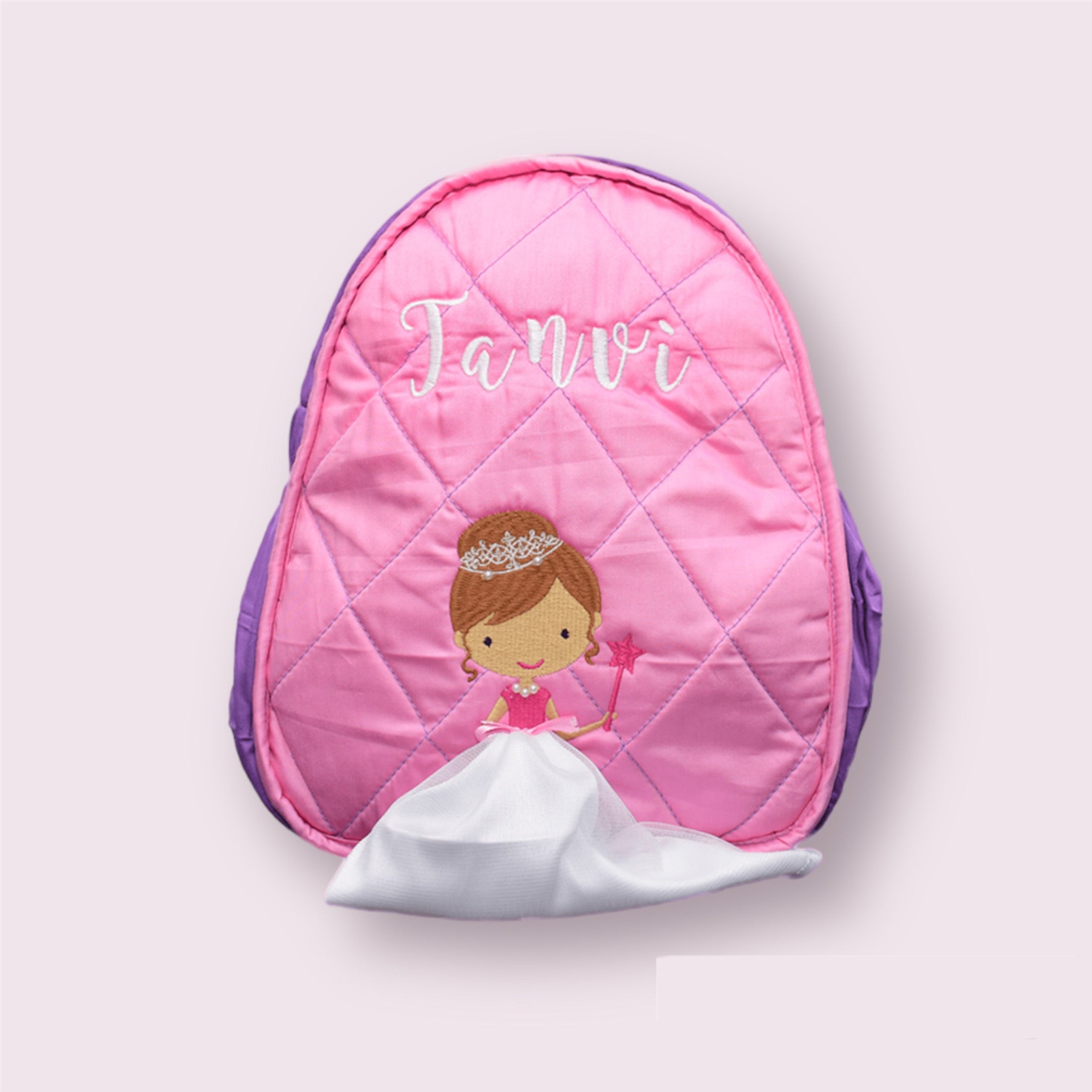 Customized Quilted Toddler Backpack-Princess Return Gift For Kids