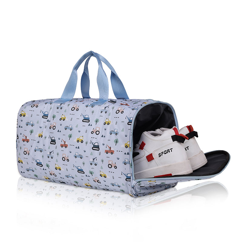 Vehicles Personalized Kids Duffel Bag
