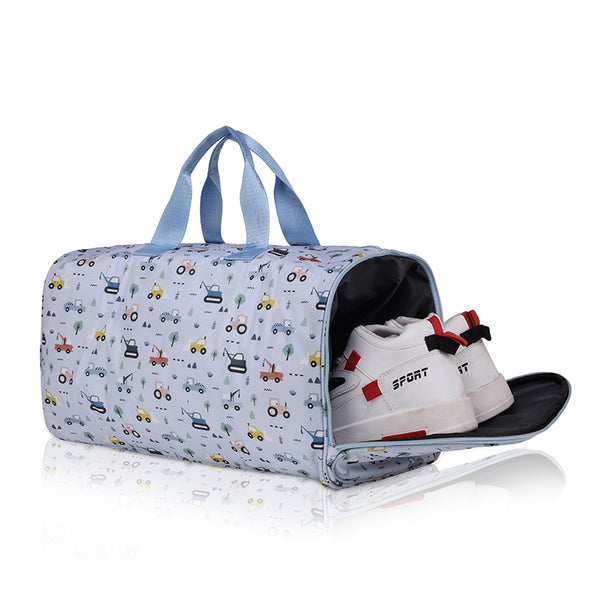 Vehicles Personalized Kids Duffel Bag