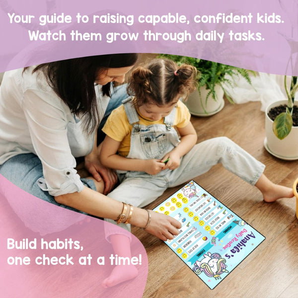 Daily Reward Chart Personalised  – Unicorn Sparkle