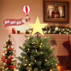 Mr. Christmas  Animated Santa's hot Air Balloon Tree Topper with Banner