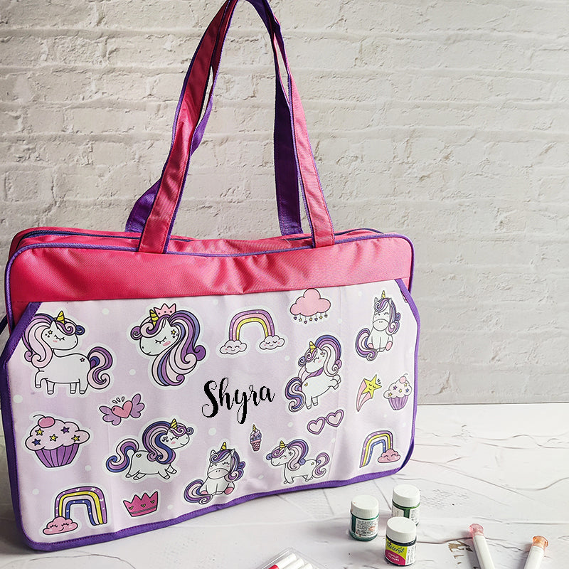 Customized Unicorn Kids Jumbo Art Bag