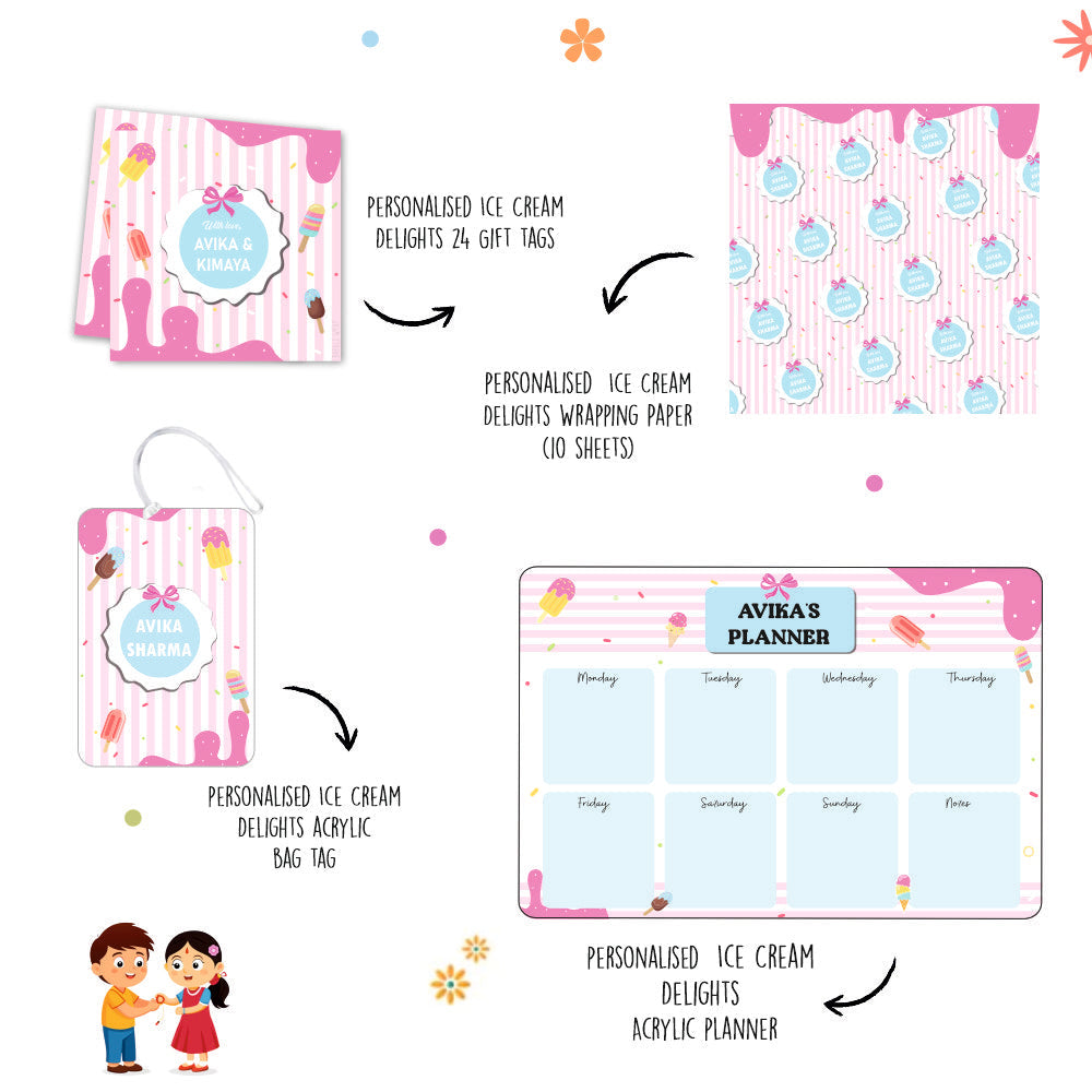 The Gifting Pro Kit For Rakhi- Ice Cream Delights