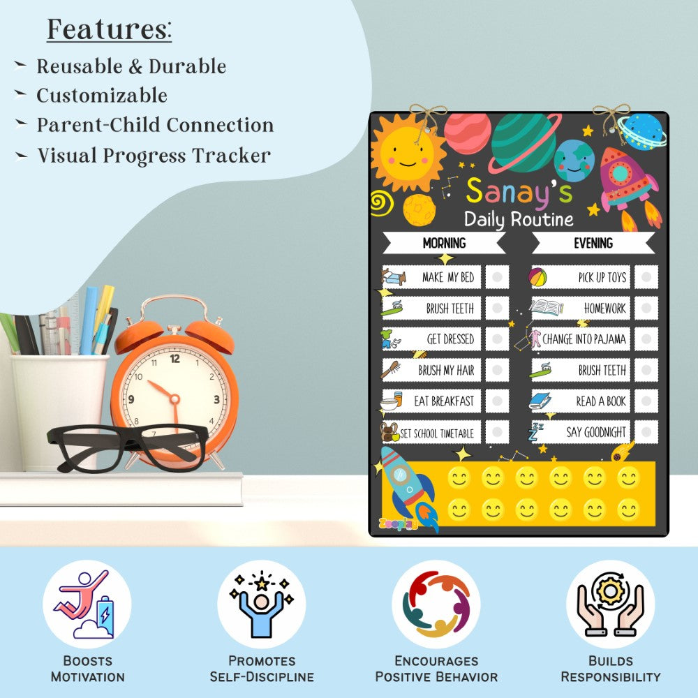 Daily Reward Chart Personalised  –  Mission Space