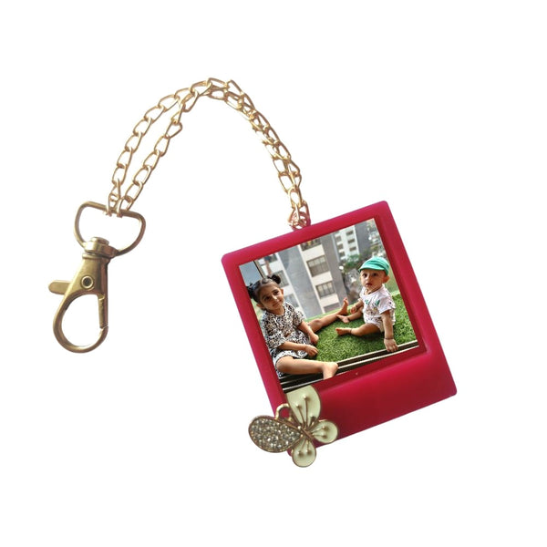 Photoframe Fridge Magnet Lumba Rakhi- White Butterfly