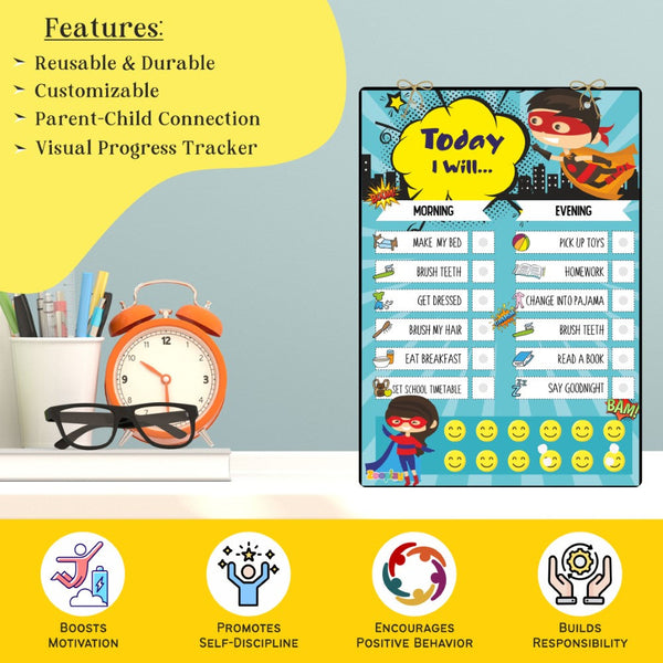 Daily Responsibility Chart  –  Superkid Edition