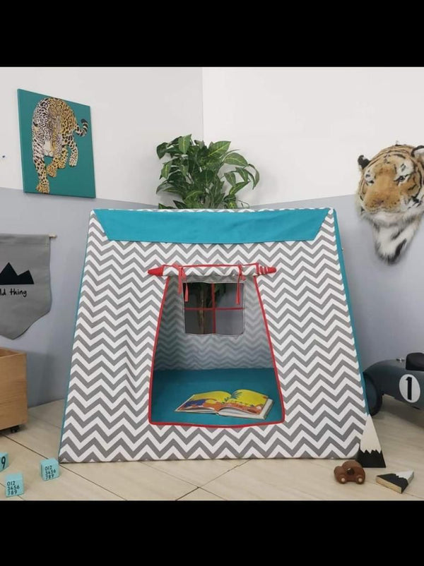 Teal Blue Teepee Play Tent