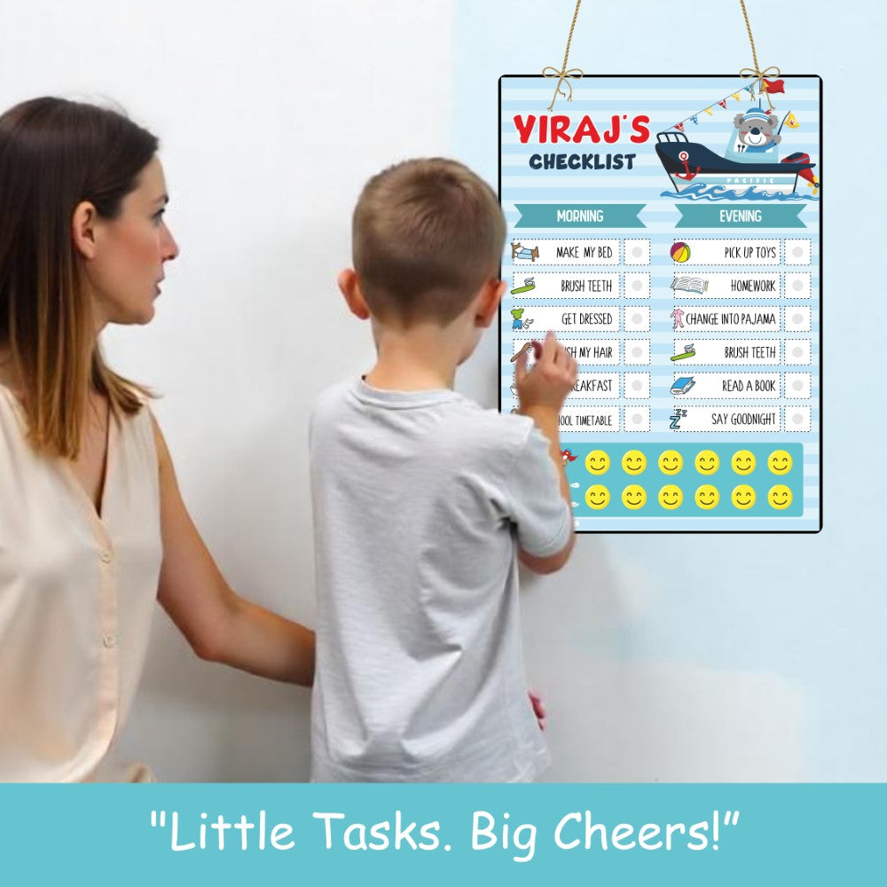 Daily Reward Chart Personalised  –  Sailor