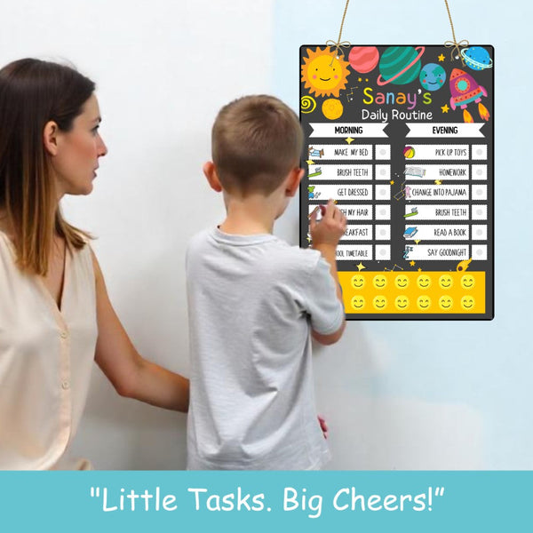 Daily Reward Chart Personalised  –  Mission Space