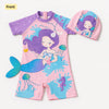Dreamy Mermaid Swimsuit Set with Cap
