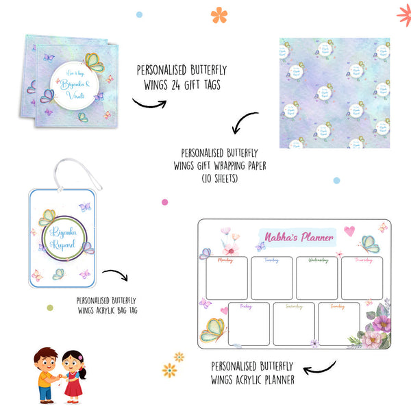 The Gifting Pro Kit For Rakhi  - Butterfly Wings