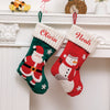 Santa and Frosty Festive Stocking- Snowy Snowman