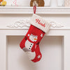 Santa and Frosty Festive Stocking- Snowy Snowman