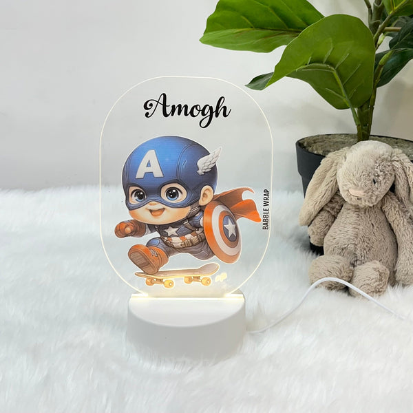 Acrylic LED Night Lamp - Captain America's Legacy