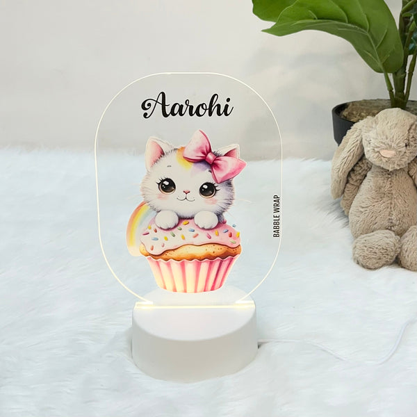 Acrylic LED Night Lamp - Cupcake Glow