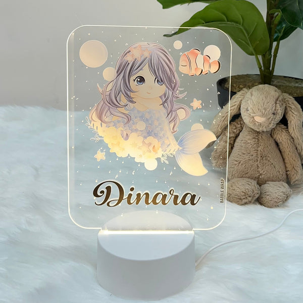 Acrylic LED Night Lamp - Mermaid’s Dreamland