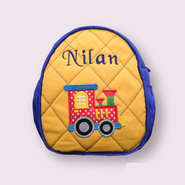 Customized Quilted Toddler Backpack-Tractor Return Gift For Kids