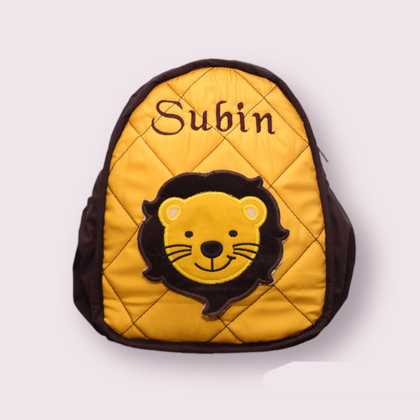 Customized Quilted Toddler Backpack-Lion Return Gift For Kids