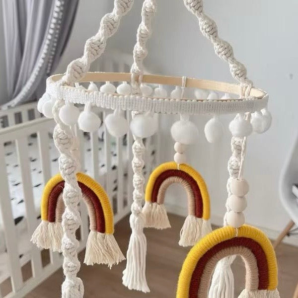 Cot Mobile - Rainbow Macrame