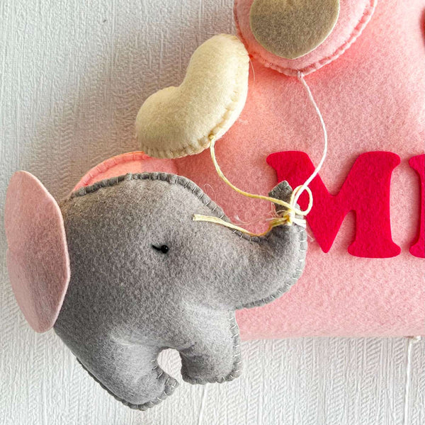 Elephant Cloudscape Name Hanging