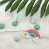 Handmade Felt Rakhi With Initials - Magic Rainbow