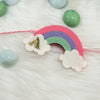 Handmade Felt Rakhi With Initials - Magic Rainbow