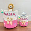 Jute Cotton Storage Basket - Bear Hugs