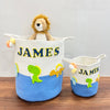 Jute Cotton Storage Basket - T-Rex Treasures